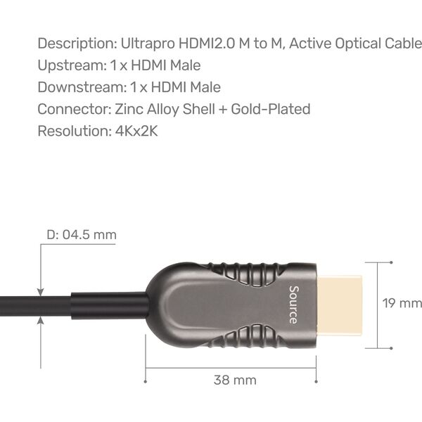 Kabel Unitek HDMI - HDMI 60m czarny (Y-C1034BK)