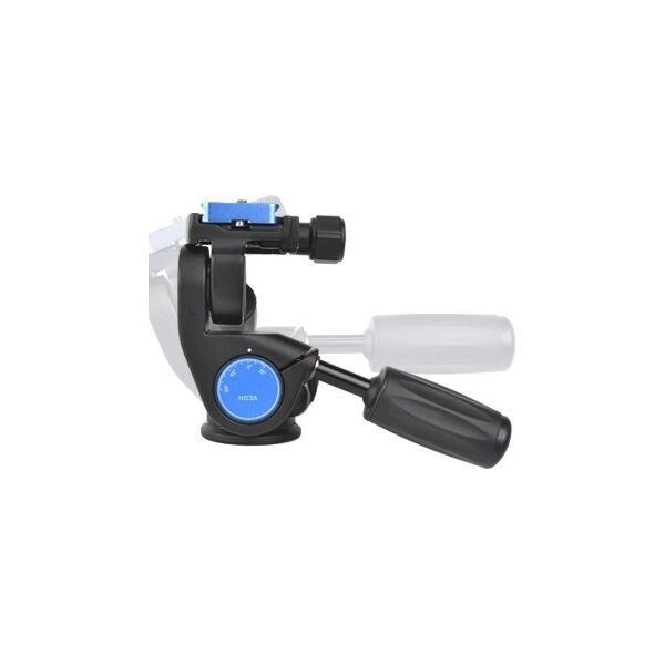 Głowica Benro Benro głowica HD3A 3-kierunkowa głowica, Aluminiowa z uchwytem, płytka PU70
