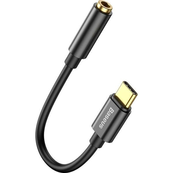 Adapter USB Baseus L54 USB-C - Jack 3.5mm Czarny  (6953156297845)