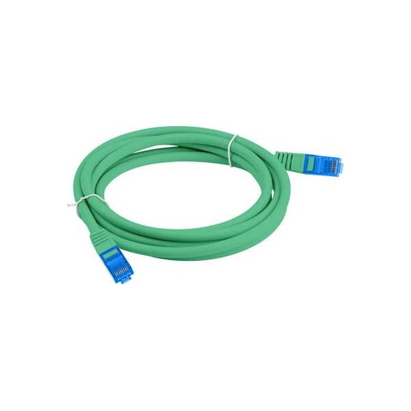 Lanberg PATCHCORD KAT.6A S/FTP LSZH CCA 1.5M ZIELONY FLUKE PASSED LANBERG