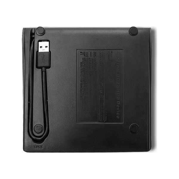 Kieszeń Qoltec na napęd CD/DVD SATA - USB 2.0 (51863)