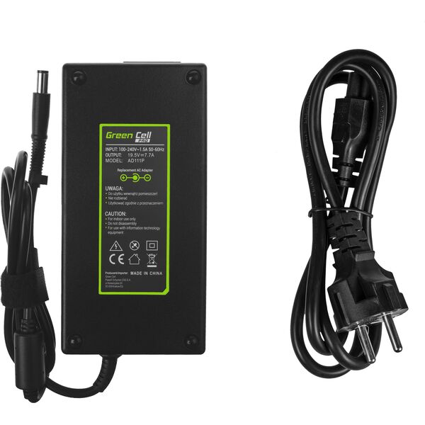 Zasilacz do laptopa Green Cell 150 W, 5 mm, 7.7 A, 19.5 V (AD111P)
