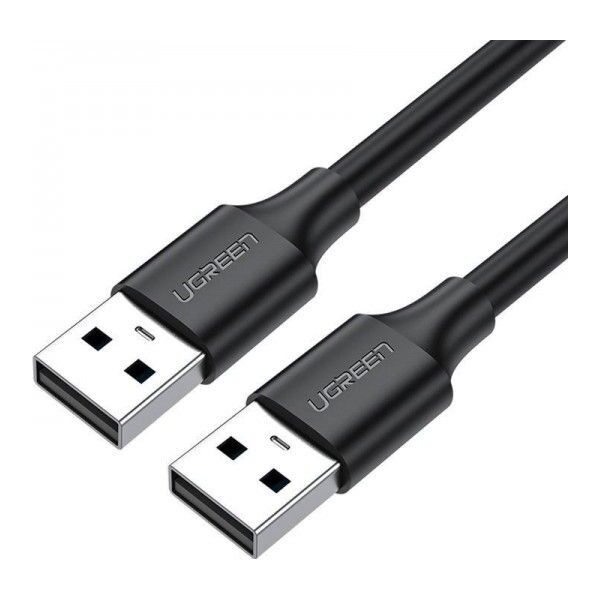 Kabel USB Ugreen USB-A - USB-A 0.5 m Czarny (UGR392BLK)