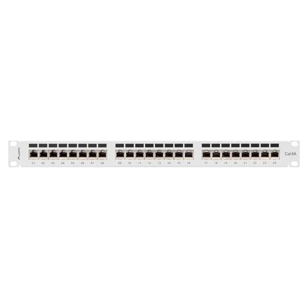 Lanberg Patch panel 1U 19" 24x RJ-45 Kat.6A Szary (PPSA-1024-S)