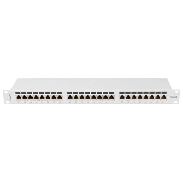 Lanberg Patch panel 1U 19" 24x RJ-45 Kat.6A Szary (PPSA-1024-S)