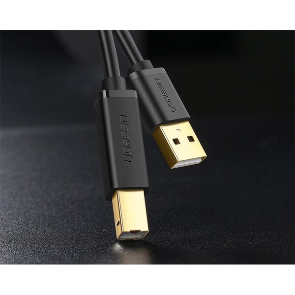 Kabel USB Ugreen USB-A - USB-B 3 m Czarny (10351)