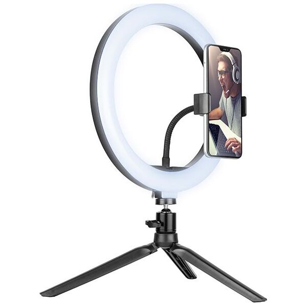 Lampa pierścieniowa Tracer Ring 26cm z mini statywem (TRAOSW46747)
