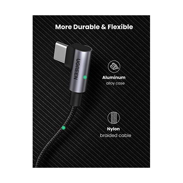 Kabel USB Ugreen USB-C - USB-C 1 m Czarny (70643)