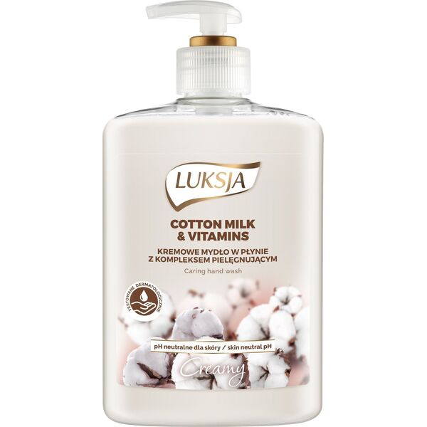 Luksja Luksja Mydło w płynie Creamy Cotton Milk & Vitamins 500ml