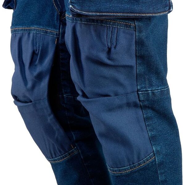 Neo Spodnie robocze DENIM, wzmocnienia na kolanach, rozmiar XXL