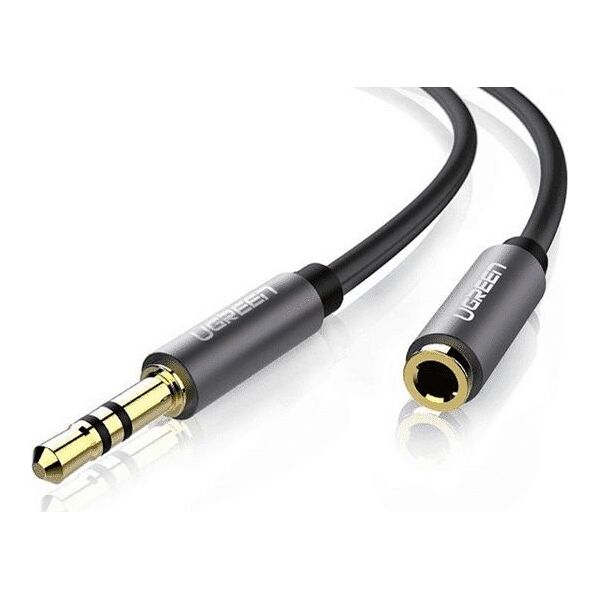 Kabel Ugreen Jack 3.5mm - Jack 3.5mm 5m czarny (UGR551BLK)