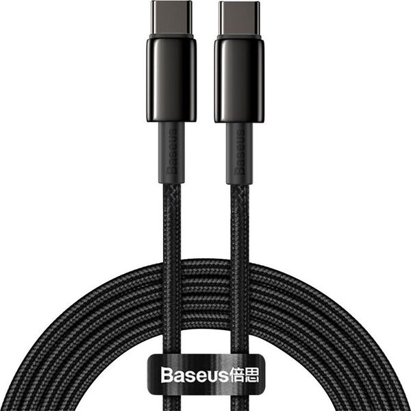 Kabel USB Baseus USB-C - USB-C 2 m Czarny (CATWJ-A01)