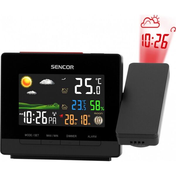 Stacja pogodowa Sencor z projektorem SWS 5400