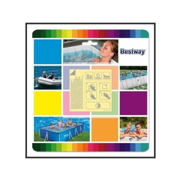 Bestway Zestaw naprawczy łatki samoprzylepne 6.5x6.5cm 10 szt. (62091)