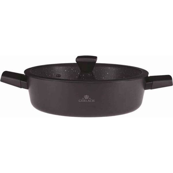 Affek Design GRANITEX Garnek aluminiowy 24cm z powłoką Ilag z pokrywką 4,4L 340R