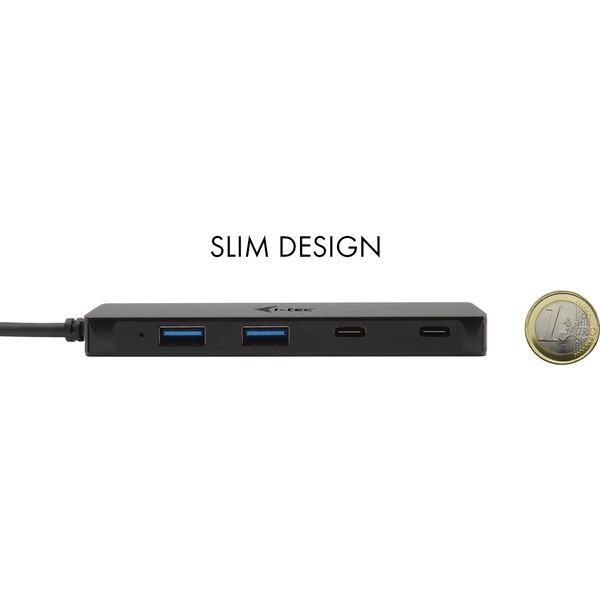 HUB USB I-TEC 2x USB-C  + 2x USB-A 3.0 (C31HUBMETAL2A2C)