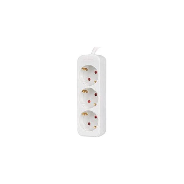 Lanberg Przedłużacz 1,5m biały 3x 230V Schuko