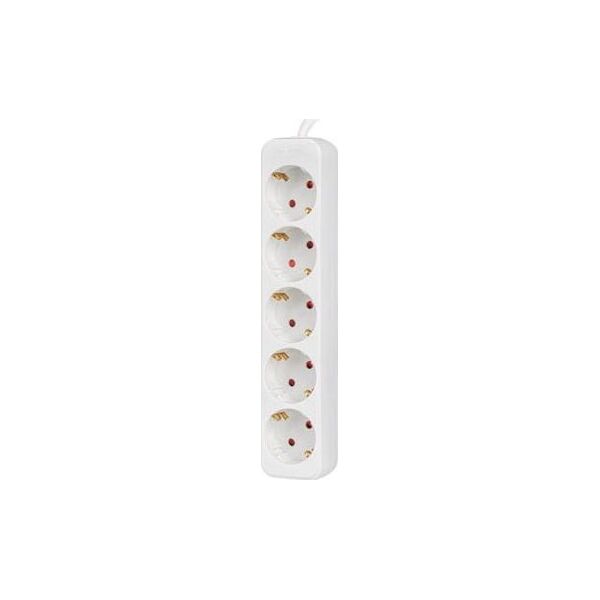 Lanberg Przedłużacz 1,5m biały 5x 230V Schuko