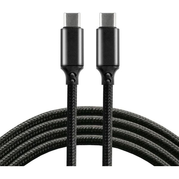 Kabel USB EverActive USB-C - USB-C 1 m Czarny (CBB-1PD5)