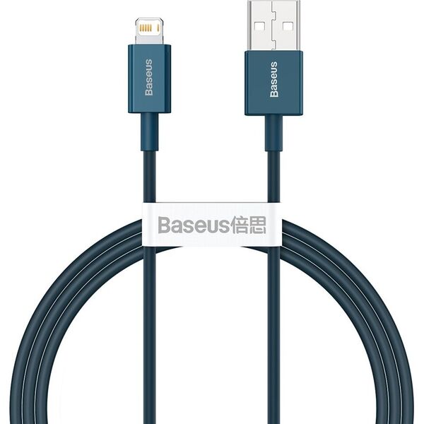 Kabel USB Baseus USB-A - Lightning 1 m Niebieski (CALYS-A03)