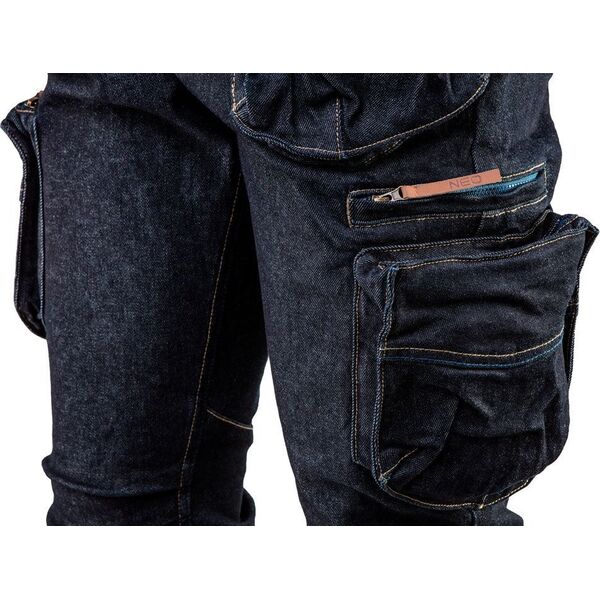 Neo Spodnie robocze 5-kieszeniowe DENIM, rozmiar XL