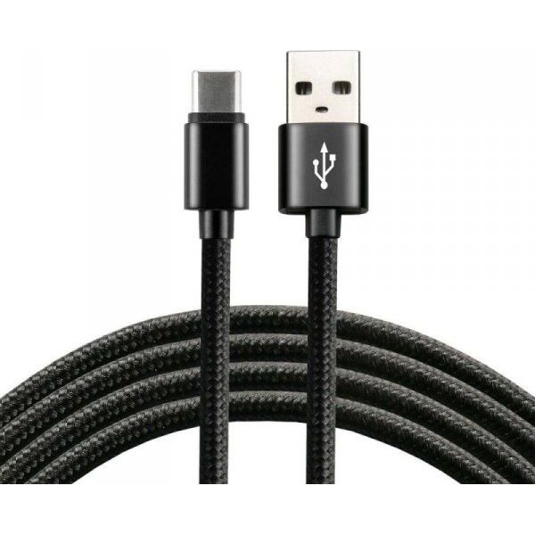 Kabel USB EverActive USB-A - USB-C 2 m Czarny (CBB-2CB)
