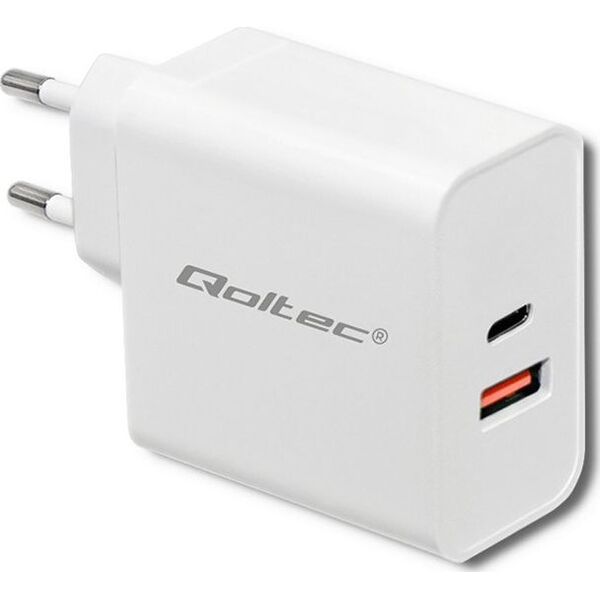 Ładowarka Qoltec 1x USB-A 1x USB-C 3 A (51715)