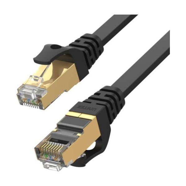Unitek RJ45, kat. 7, SSTP, 2m, czarny (C1897BK-2M)
