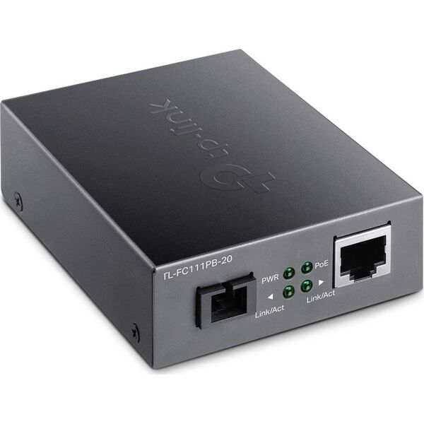 Konwerter światłowodowy TP-Link 10/100Mbps WDM Media Converter with 1-Port PoE