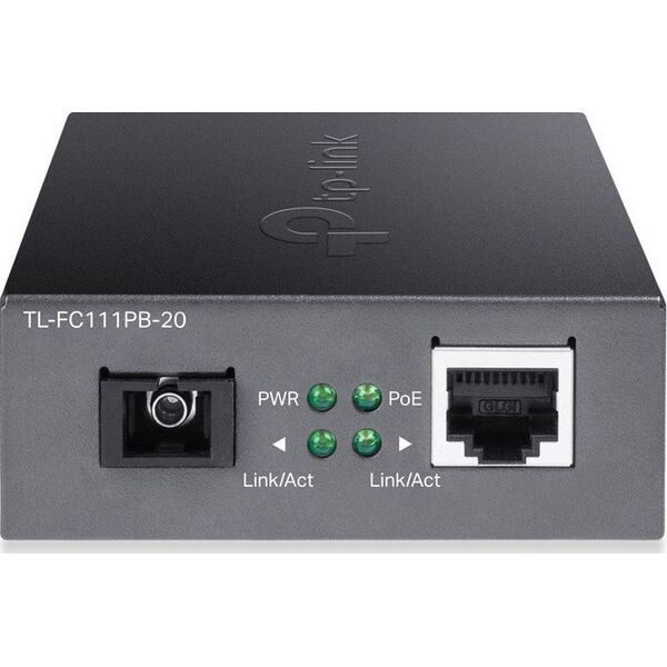 Konwerter światłowodowy TP-Link 10/100Mbps WDM Media Converter with 1-Port PoE