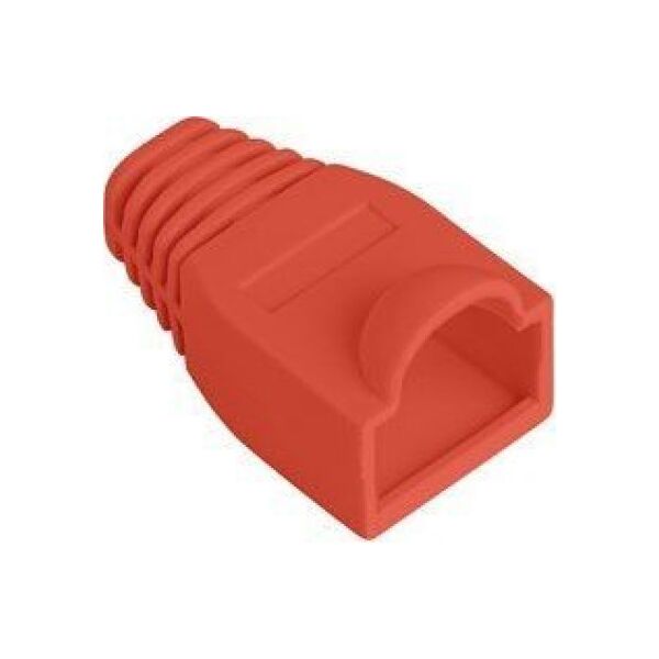 Lanberg LANBERG Osłonka na wtyk RJ45 czerwona 100 sztuk