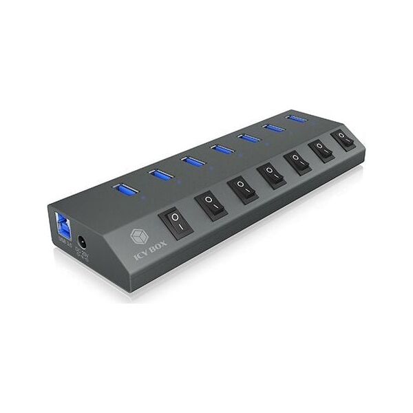 HUB USB Icy Box 7x USB-A 3.0 (IB-HUB1701-C3)