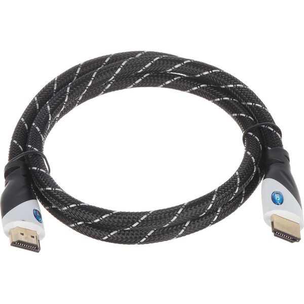 Kabel HDMI - HDMI 1m srebrny (HDMI-1.0-PP)