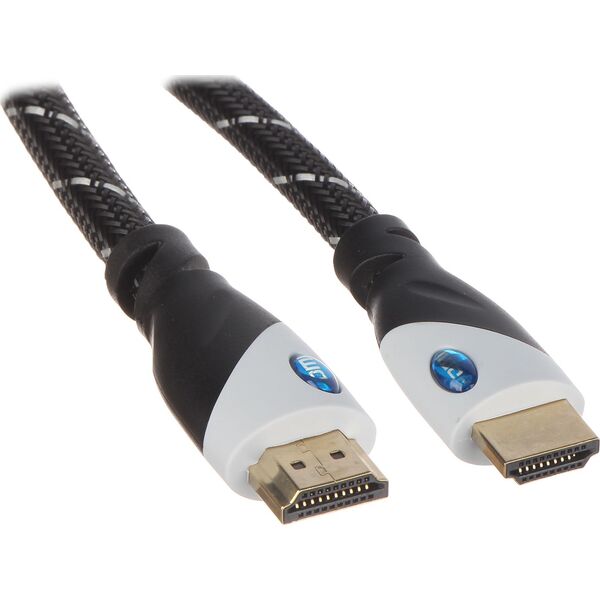 Kabel HDMI - HDMI 10m srebrny (HDMI-10-PP)