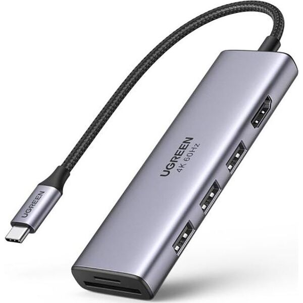 Stacja/replikator Ugreen 5w1 USB-C (UGR1078GRY)