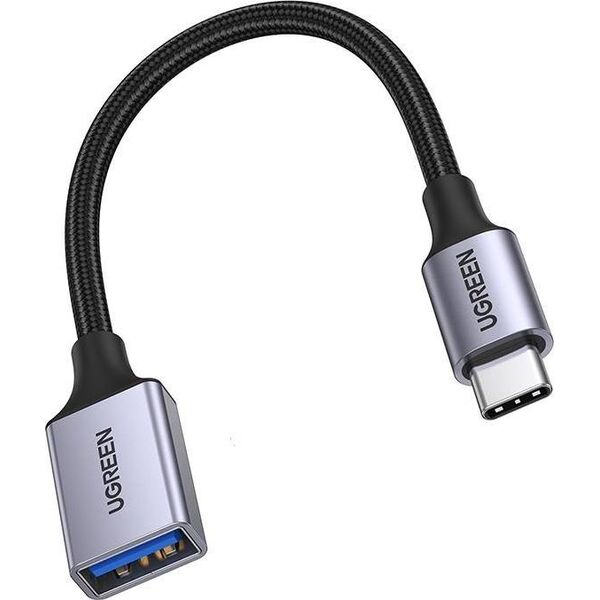 Adapter USB Ugreen US378 USB-C - USB Szary  (UGR1090GRY)
