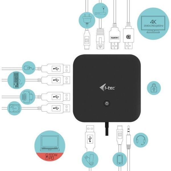 Stacja/replikator I-TEC USB-C (C31HDMIDPDOCKPD)