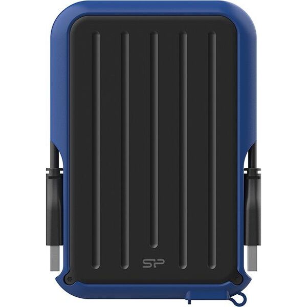 Dysk zewnętrzny HDD Silicon Power Armor A66 1TB Czarno-niebieski (SP010TBPHD66SS3B)