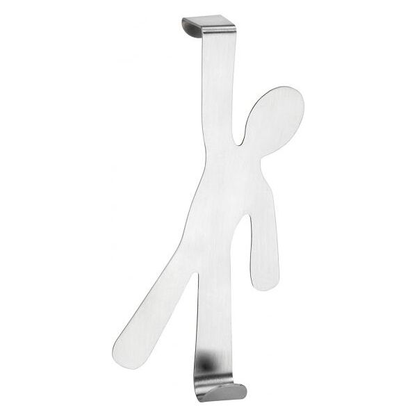 Wenko wieszak na drzwi Boy 15 cm stal matowa srebrna