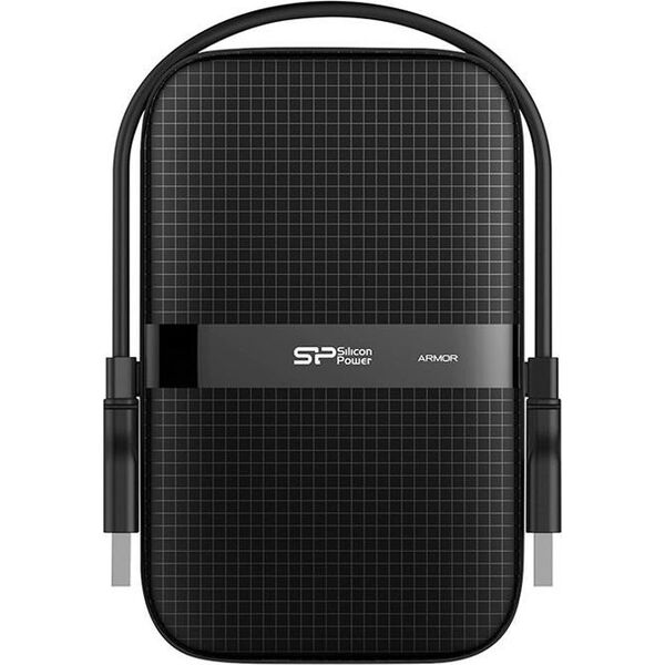 Dysk zewnętrzny HDD Silicon Power Armor A60 5TB Czarno-zielony (SP050TBPHDA60S3A)