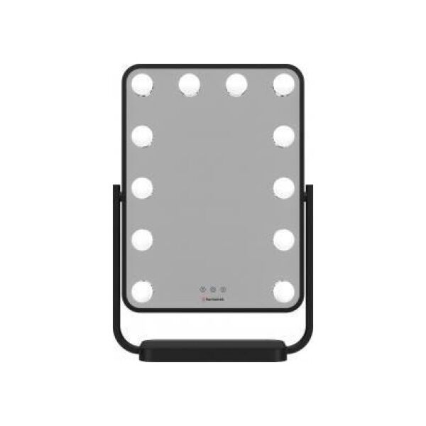 Lusterko kosmetyczne Humanas HS-HM01 z oświetleniem LED - czarne