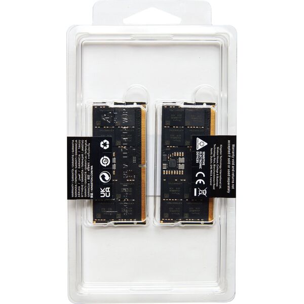 Pamięć do laptopa Kingston Fury Impact, SODIMM, DDR5, 16 GB, 4800 MHz, CL38 (KF548S38IBK2-16                )
