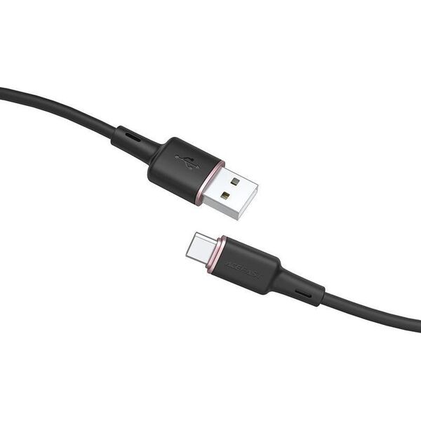 Kabel USB Acefast USB-A - USB-C 1.2 m Czarny (6974316280767)