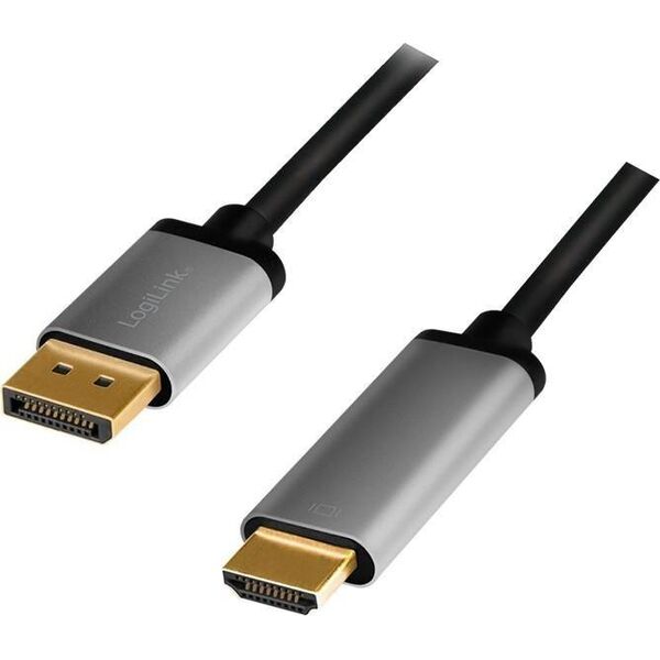 Kabel LogiLink DisplayPort - HDMI 2m czarny (1_812820)