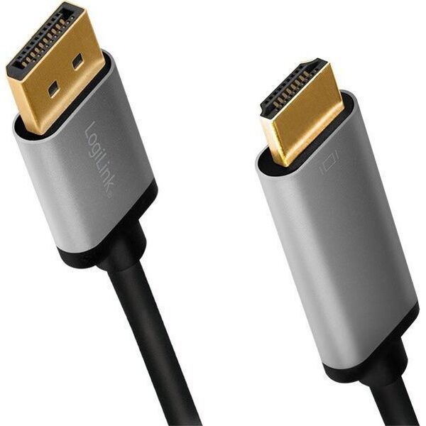 Kabel LogiLink DisplayPort - HDMI 2m czarny (1_812820)