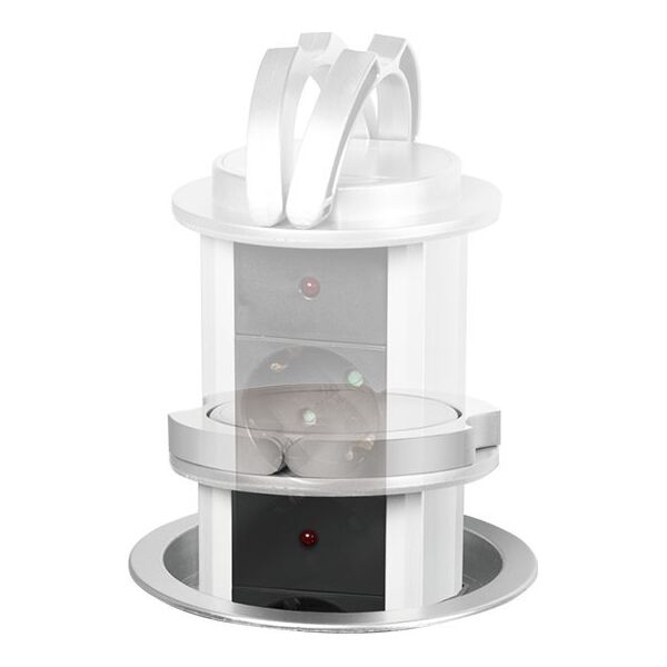 LogiLink Retractable table strip 3 sockets 1.8 M Logilink PL SCHUKOX3 / Ø 10cm LPS235A