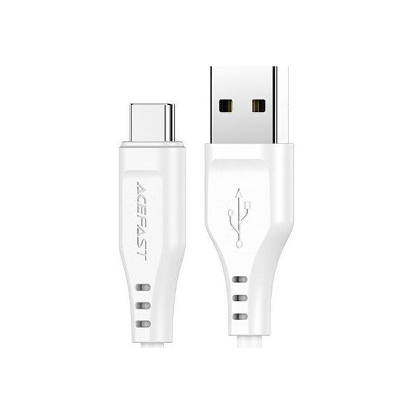 Kabel USB Acefast USB-A - USB-C 1.2 m Biały (6974316280873)