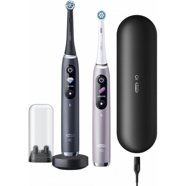 Szczoteczka Oral-B iO Series 9 Duo 2 szt. Black Onyx/Rose Quartz