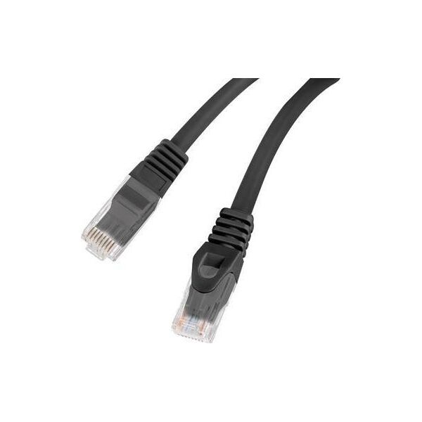 Lanberg PATCHCORD KAT.6 UTP LSZH CU 0.25M CZARNY FLUKE PASSED LANBERG