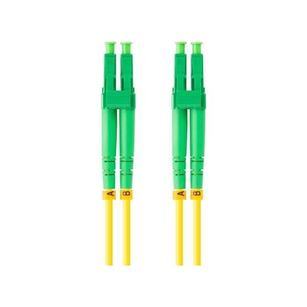 Lanberg PATCHCORD ŚWIATŁOWODOWY SM LC/APC-LC/APC DUPLEX 3.0MM LSZH G657A1 2M ŻÓŁTY LANBERG